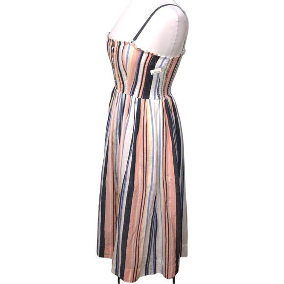 Free People Lilah Pleated Tube Striped Midi Dress XS NWT - Picture 5 of 15